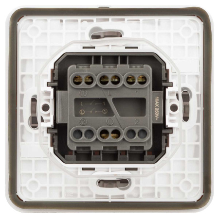 Выключатель ЭРА Эксперт 11-1524-01 двойной IP55 10АХ-250В СУ белый Б0063271