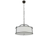Подвесная люстра Newport 3405/С Black+gold Shade beige М0070671