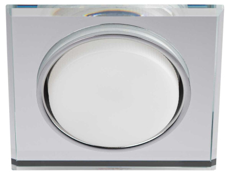 Светильник встраиваемый cо светодиодной подсветкой ЭРА DK LD50 MR под лампу GX53 зеркальный Б0057472