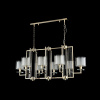 Подвесная люстра Crystal Lux Nicolas SP8 L1000 Gold/White