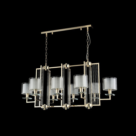 Подвесная люстра Crystal Lux Nicolas SP8 L1000 Gold/White