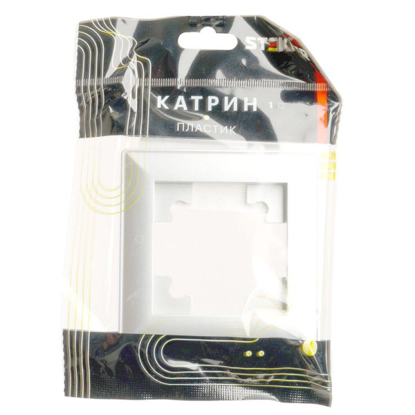 Рамка 1-постовая Stekker Катрин белый PFR00-7001-01 39792