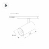Трековый светодиодный светильник Arlight LGD-Nika-4TR-R100-40W Warm3000 031179