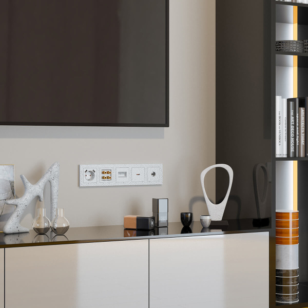 ТВ-розетка оконечная Werkel Hammer белый W1283001 4690389163067