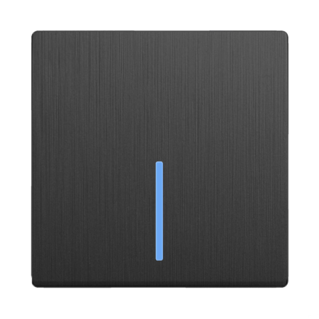 Выключатель Werkel одноклавишный проходной с подсветкой графит рифленый W1112104 4690389158421