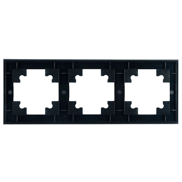 Рамка 3-постовая Stekker Катрин черный GFR00-7003-05 39520