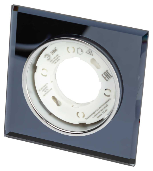 Светильник встраиваемый cо светодиодной подсветкой ЭРА DK LD50 BK под лампу GX53 черный Б0057473