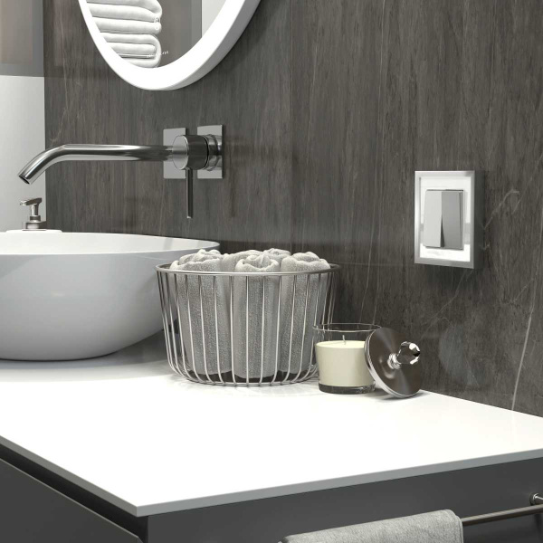 Рамка Werkel Baguette на 1 пост белый/серебро W0012850 4690389185724