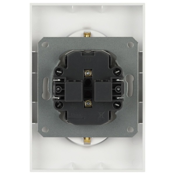 Розетка ЭРА Arktik 16-2107-04 без заземления двойная 2X2P 16А-250В шампань Б0071684