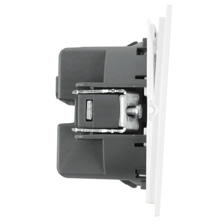 Выключатель 1-клавишный самовозвратный (механизм), Stekker, 250В, 10А Мия, RSW10-3112-01, белая магнолия 50572