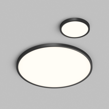 Потолочный светодиодный светильник Denkirs Thin DK6524-BK