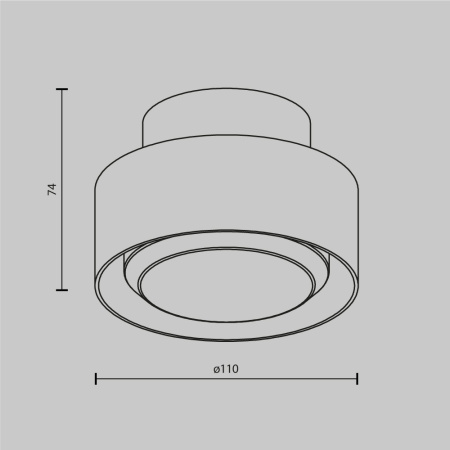 Потолочный светильник Maytoni Technical Space C092CL-GX53-W