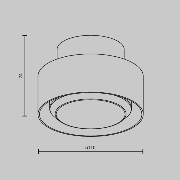 Потолочный светильник Maytoni Technical Space C092CL-GX53-B