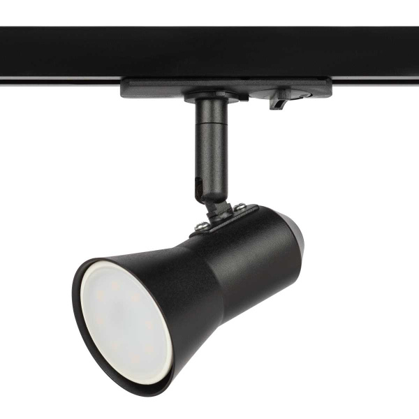 Трековый светильник однофазный ЭРА Taper TR37-GU10 BK Б0053304