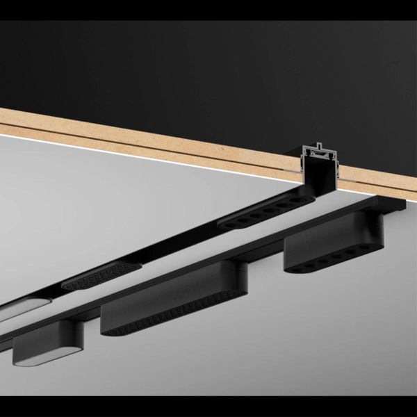 Шинопровод накладной низковольтный (заглушки в комплекте) Novotech Shino Smal 2 м 135195