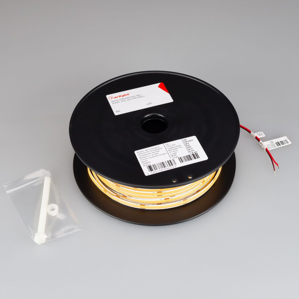Светодиодная лента Arlight 8W/m 320LED/m CSP дневной белый 50М COB-X320-8mm 48V Day4000 043245