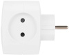 Разветвитель электрический ЭРА SP-4-3USBAC-W на 4 розетки + 3 USB A+C со шторками 10А белый Б0069083