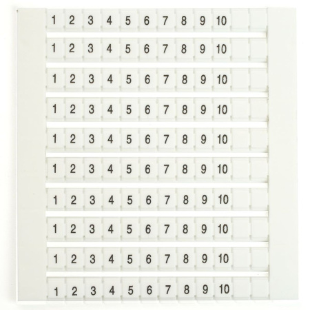 Маркеры для ЗНИ (JXB ST) с нумерацией 1-10 LD556-5 Stekker 49210