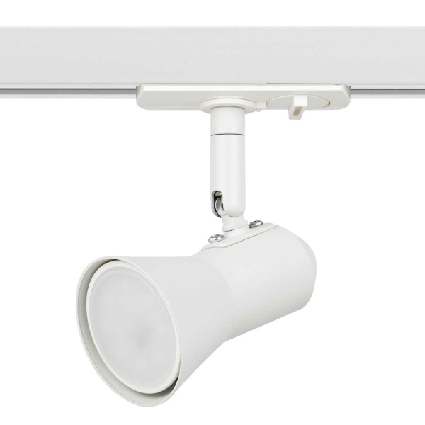 Трековый светильник однофазный ЭРА Taper TR37-GU10 WH Б0053303