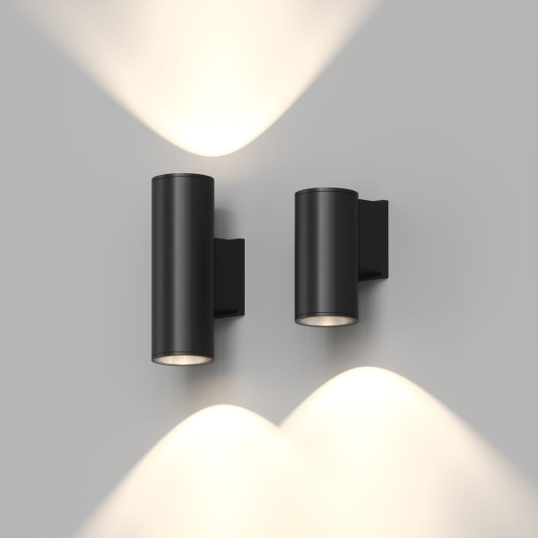 Уличный настенный светильник Denkirs Borg DK9821-BK