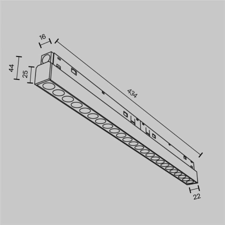 Трековый светильник Maytoni Technical Points TR031-4-24WTW-M-DSZ-W