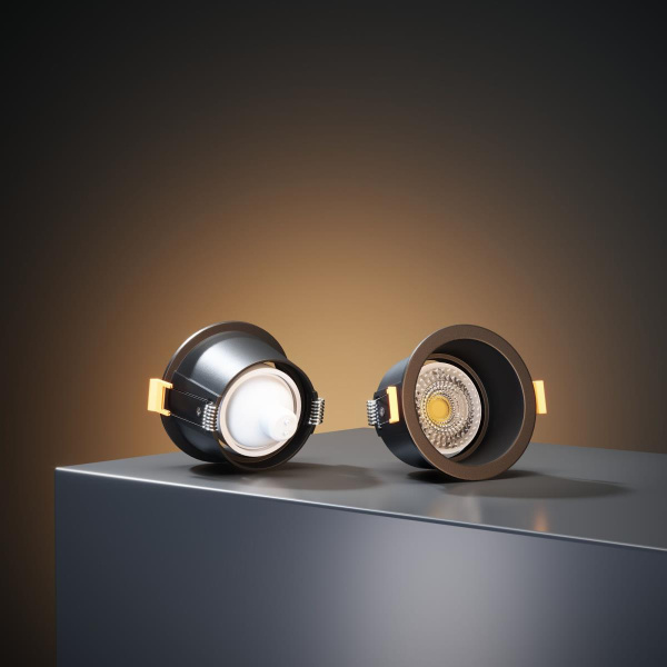 Встраиваемый светильник Elektrostandard Hide 25008/01 GU10 черный a064263