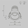 Встраиваемый светильник Maytoni Technical Dip DL115-10W-2.7K-W