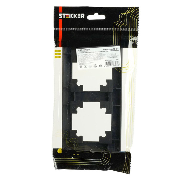 Рамка 2-постовая Stekker Катрин черный PFR00-7001-05 39813