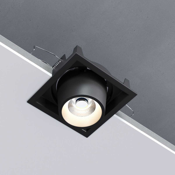 Встраиваемый светодиодный светильник Elektrostandard Conner 25087/LED 8W 4000K черный a063994