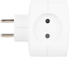 Разветвитель электрический ЭРА SP-4-3USBAC-W на 4 розетки + 3 USB A+C со шторками 10А белый Б0069083