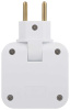 Разветвитель электрический ЭРА SPF-2-FL-USB поворотный на 2 розетки + 2USB 10А белый Б0069089