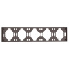 Рамка Stekker, PFR00-5005-09 5-местная Эмили, антрацит, soft touch 49940