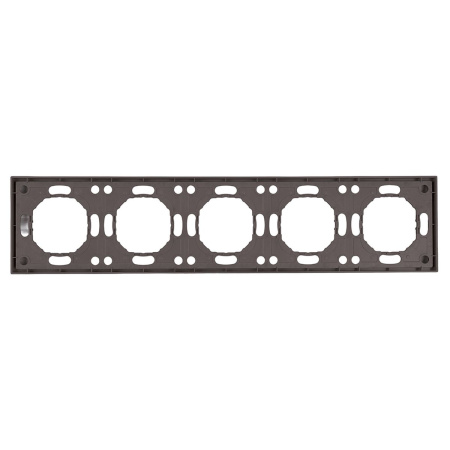 Рамка Stekker, PFR00-5005-09 5-местная Эмили, антрацит, soft touch 49940