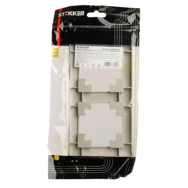 Рамка 2-постовая Stekker Катрин шампань PFR00-7002-02 39803