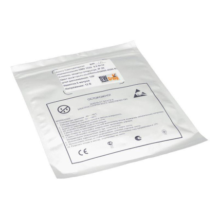 Светодиодная лента SWG 9,6W/m 120LED/m 3528SMD холодный белый 5M 003263