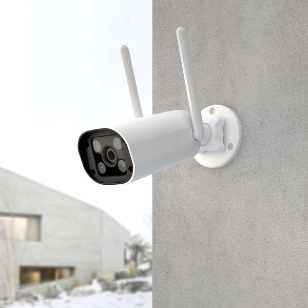 Умная видеокамера белая IP65 Elektrostandard 76500/01 a069150