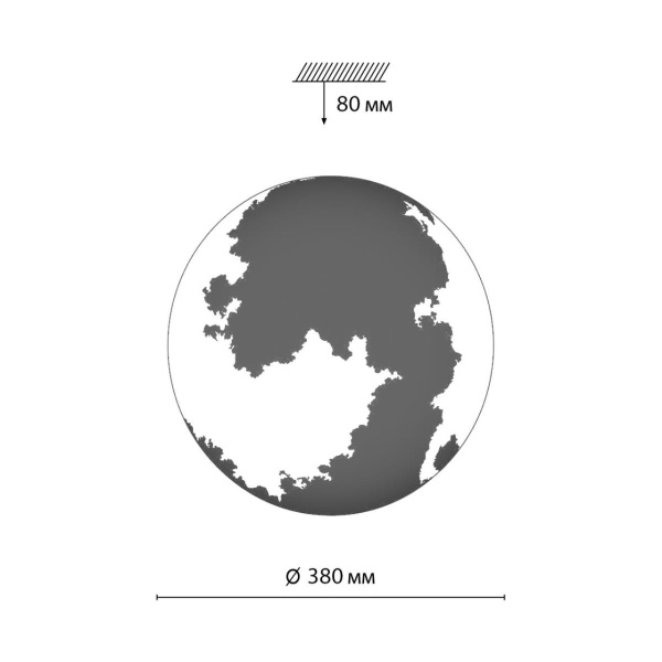 Настенно-потолочный светильник Sonex MOON 3084/DLN