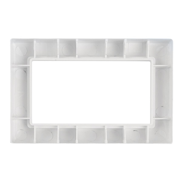 Рамка 2-местная (без перемычки), пластик, Stekker, PFR00-7012-01 Катрин, белый 50050