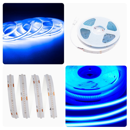 Светодиодная лента Apeyron 11W/m 352LED/m COB синий 2M 183ОО