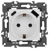 Розетка ЭРА Elegance 14-4108-01 2P+E 16A-250В со шторками с USB type-A+C 5В-3А белый Б0067736