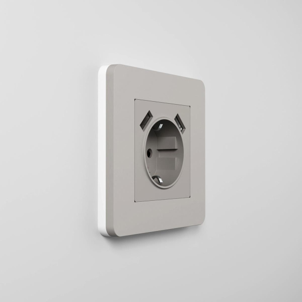 Рамка Werkel Split на 1 пост дымчатый/белый W0013067 4690389206047