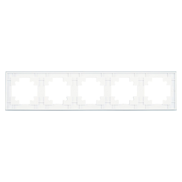 Рамка 5-постовая Stekker Катрин белый GFR00-7005-01 39637