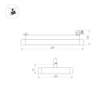 Трековый светодиодный светильник Arlight LGD-Afina-4TR-S600x300-50W White6000 035494
