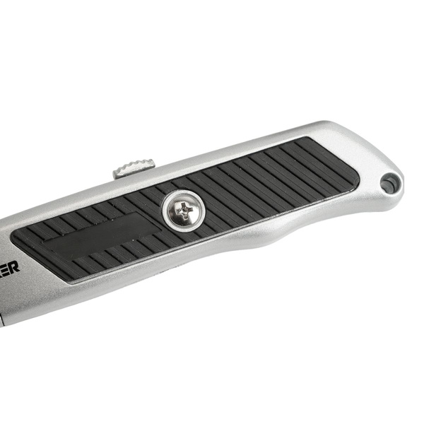 Нож строительно-монтажный с трапециевидным лезвием, 19 мм, 2 лезвия в рукоятке, GS, KMU-13-T 50200