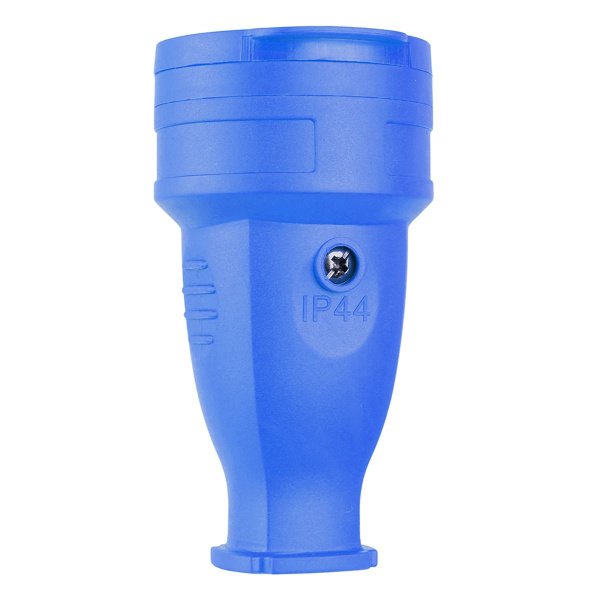 Розетка переносная 2P+PE Stekker Одри с крышкой синий RST16-21-44 39196