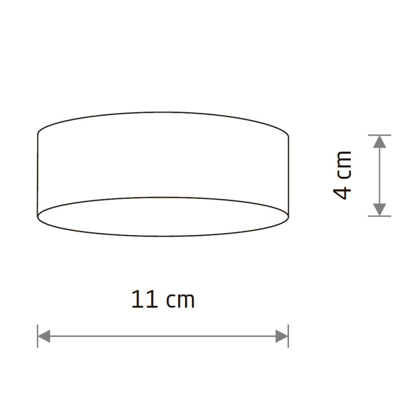Потолочный cветильник Nowodvorski Lid Round Led Black 10406