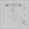 Трековый светодиодный светильник Maytoni Technical Magnetic Exility Focus T TR141-2-6W3K-M-B