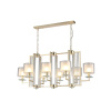 Подвесная люстра Crystal Lux Nicolas SP8 L1000 Gold/White
