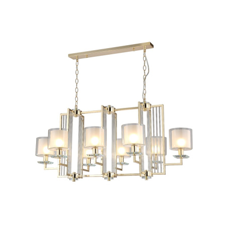 Подвесная люстра Crystal Lux Nicolas SP8 L1000 Gold/White