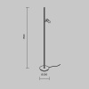 Торшер Maytoni Modern Thin MOD395FL-L28BS3K
